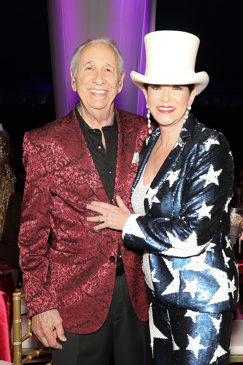 Jerry and Wendy Feinstein read the memo encouraging all guests to dress in circus themed attire.