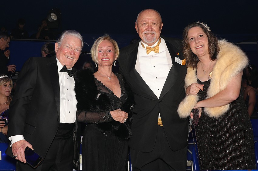 Capt. Tom McDonald, and wife, Linda, with Zoltan Karpathy, CAC VP of Philanthropy, and his wife, Amy.
