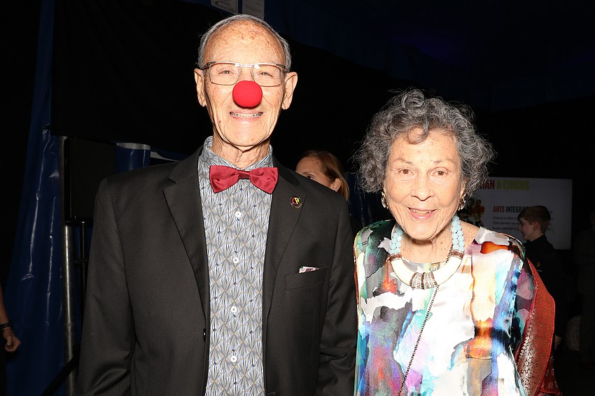 Dr. Bart Levenson and his wife, Joan, show just how much they love and support Circus Arts Conservatory.