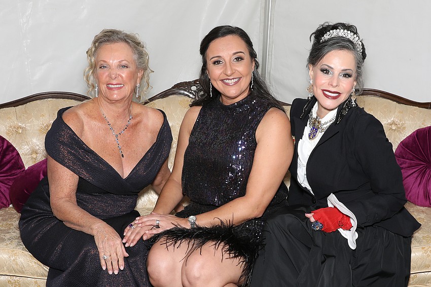 Gala chairs Julie A. Harris and Lauren Walsh with COO Jennifer Mitchell, center