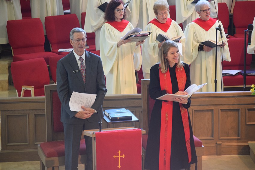 The Rev. Laurie Haas and Michael Chester