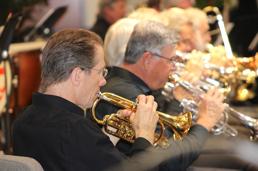 John Oppenheimer plays the trumpet for the Lakewood Ranch Wind Ensemble.
