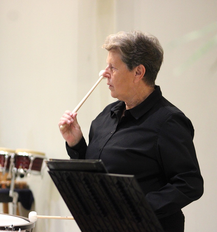 Lynn Cleary says she loves playing for the Lakewood Ranch Wind Ensemble because of the band's impressive overall collection of talent.