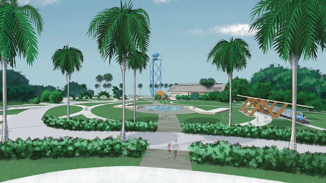 A rendering of a portion of Ride Entertainment's concept for Ken Thompson Park on City Island.