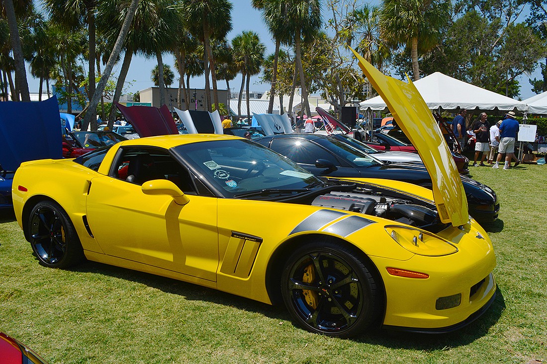Corvettes on the Circle would draw in Corvette owners from all over, with a maximum capacity of 175 cars.
