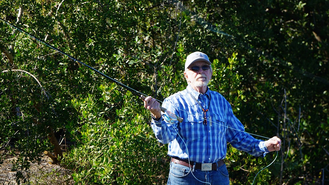 Longboat Key resident Rusty Chinnis offers private fly casting lessons.