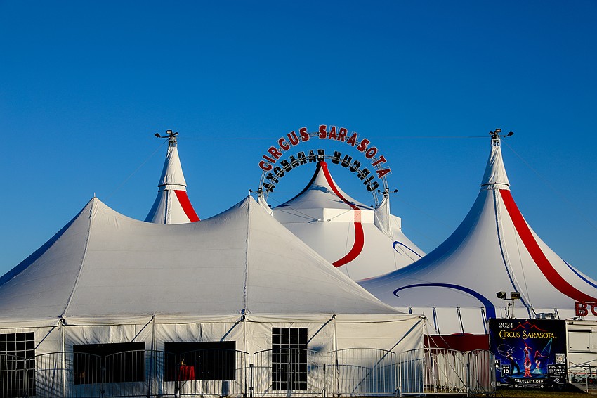 The new big top arrived in time for the Circus Arts Gala on Feb. 2.
