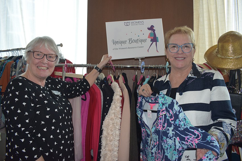 Juliet Deitz and Becky Arpaia with the Women's Resource Center are grateful for the support of the University Park Women's Club.