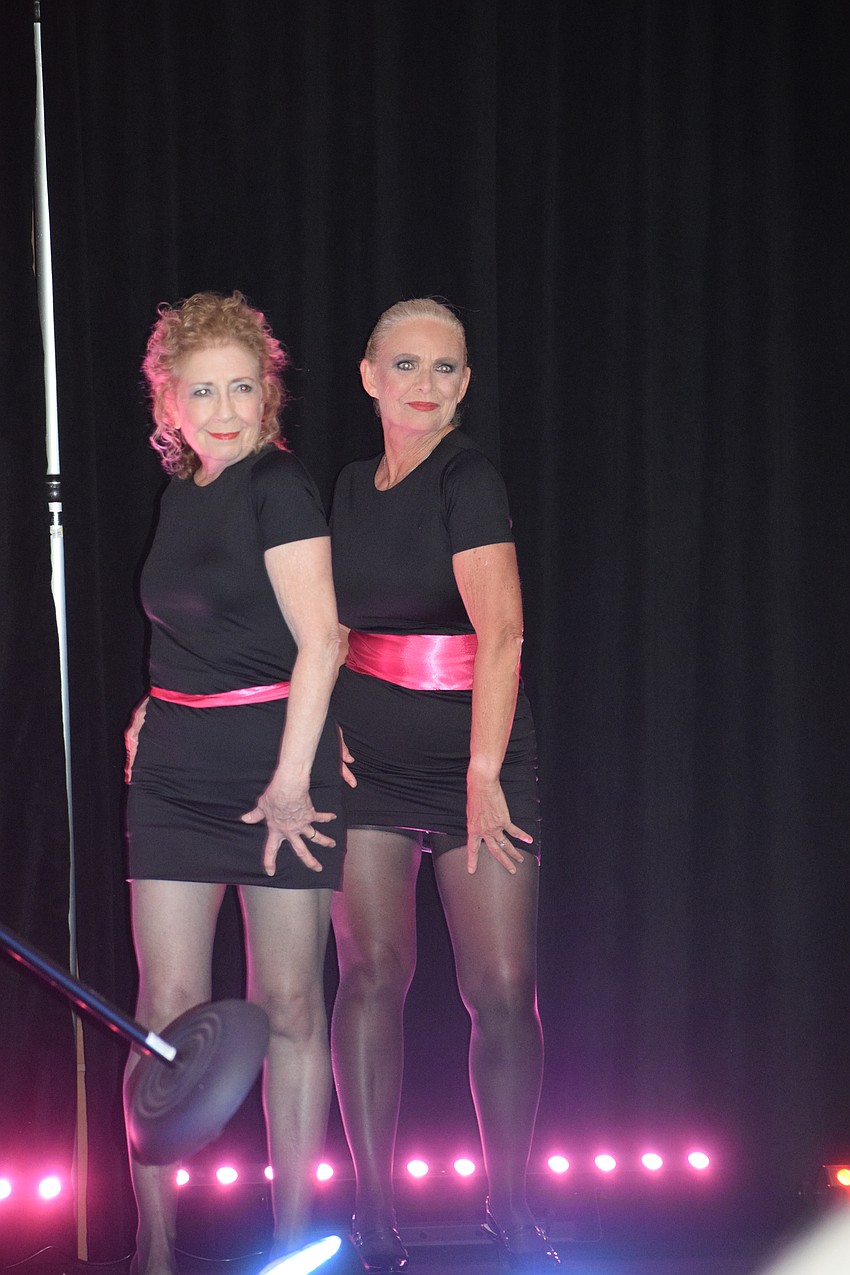 University Park's Leslie Slavin and Terry Williamson dance in unison to 