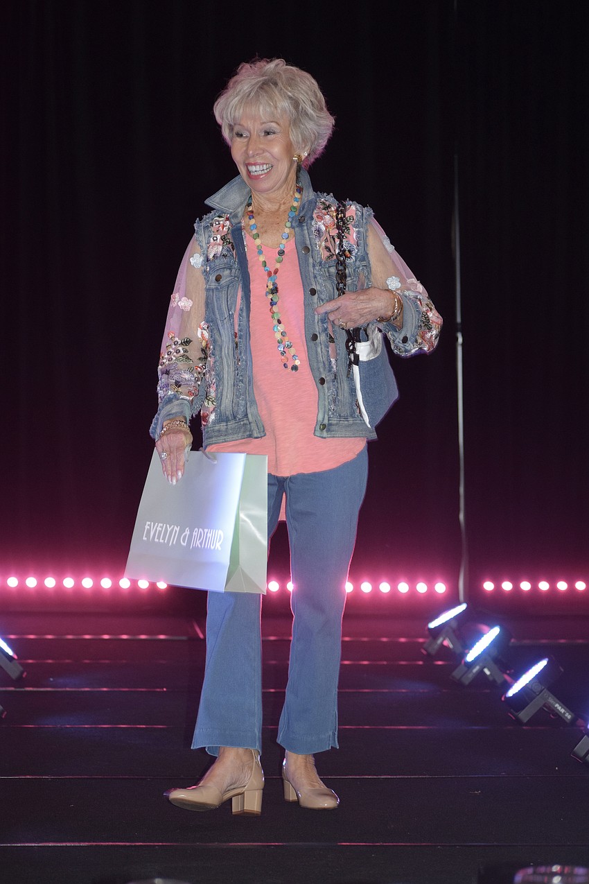 University Park's Jaynie Bush hits the runway. She showcases every unique aspect of her outfit.