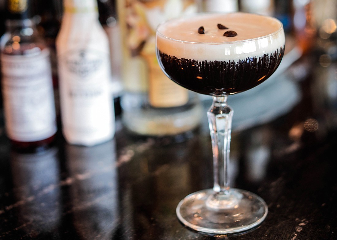 The espresso martini from Speaks Clam Bar.