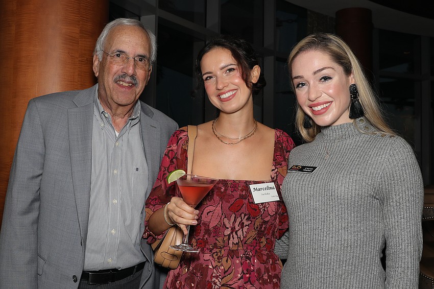Vice-chair David Green, Principal percussionist Marcelina Suchocka, and Director of Donor Engagement Lauren Hall