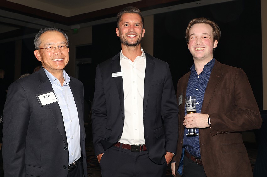 Robert Lin, Matthew Sheets, and co-principal French horn player, Hugo Bliss