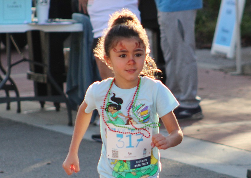 East County 6-year-old Valentina Hilliard won the age group 4-8 kids race.