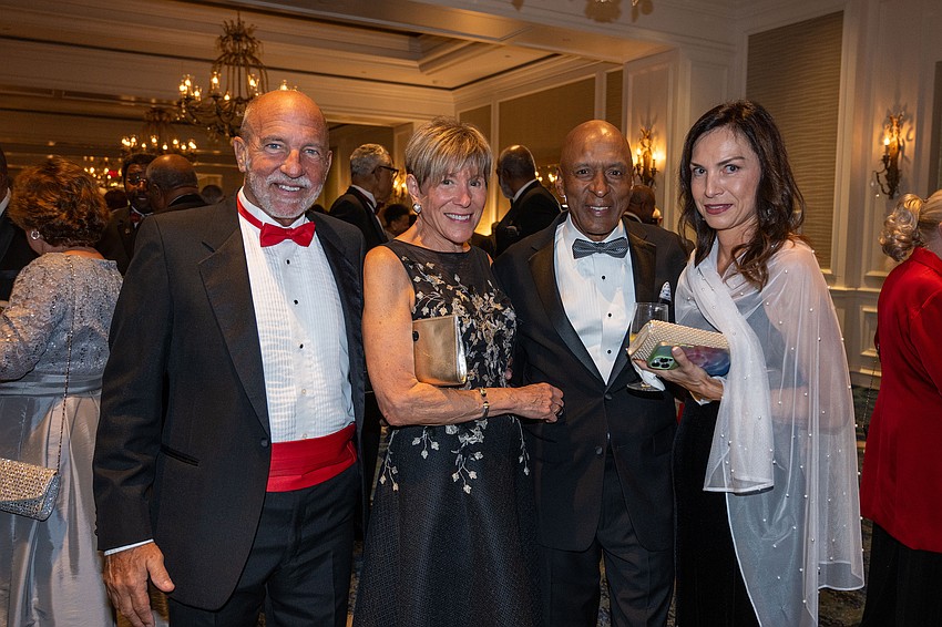 Richard Perlman, Barbara Rosovsky, Mike Rosario and Barbara Greenberg