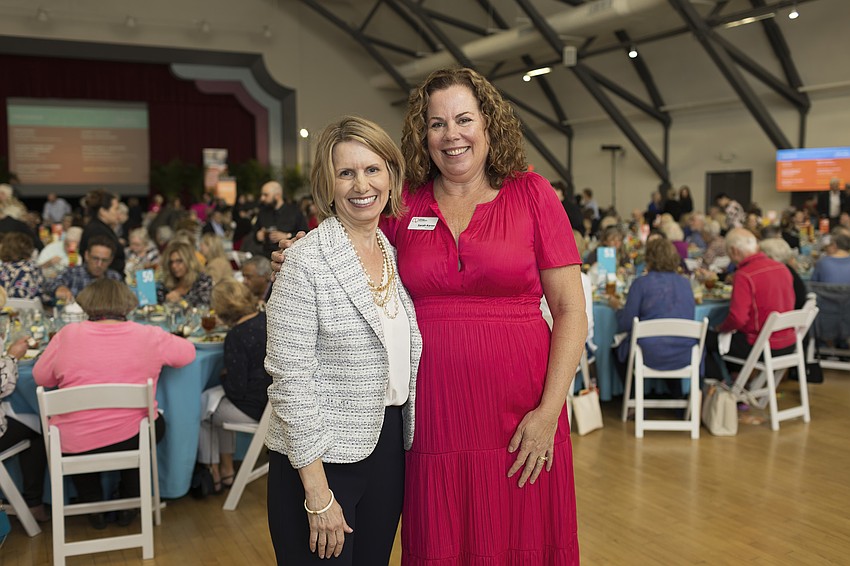 Library Foundation Executive Director Alisa Mitchell with Chair Sarah Karon