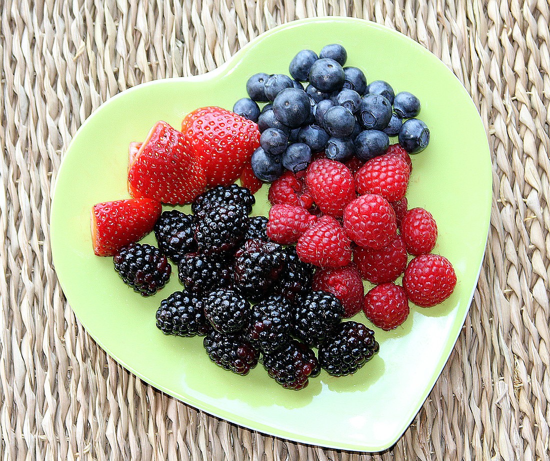 Berries are high in flavonoids, which makes them a great addition to a heart healthy diet.