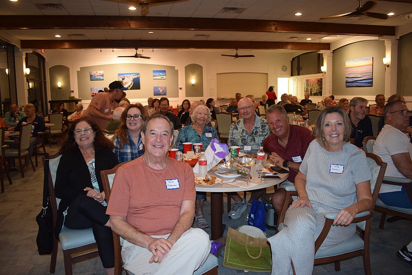 Sheryll Silberman, Lynda Whinkstock, David Silberman, Sue Troup, John Troup, Andy and Alice Tanchel