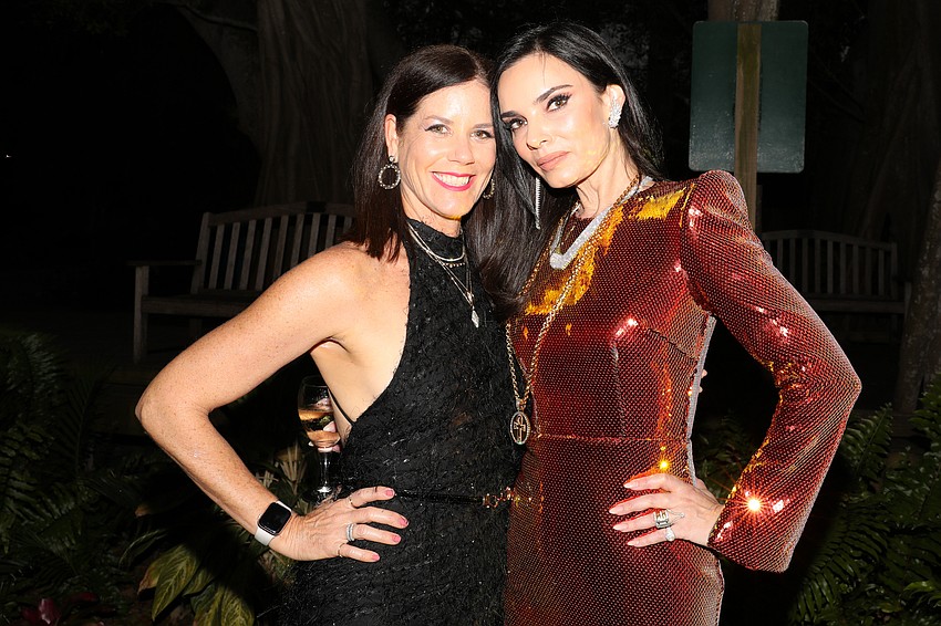 Event planner Nicole Kaney of NK Productions with co-hostess Liebe Gamble.