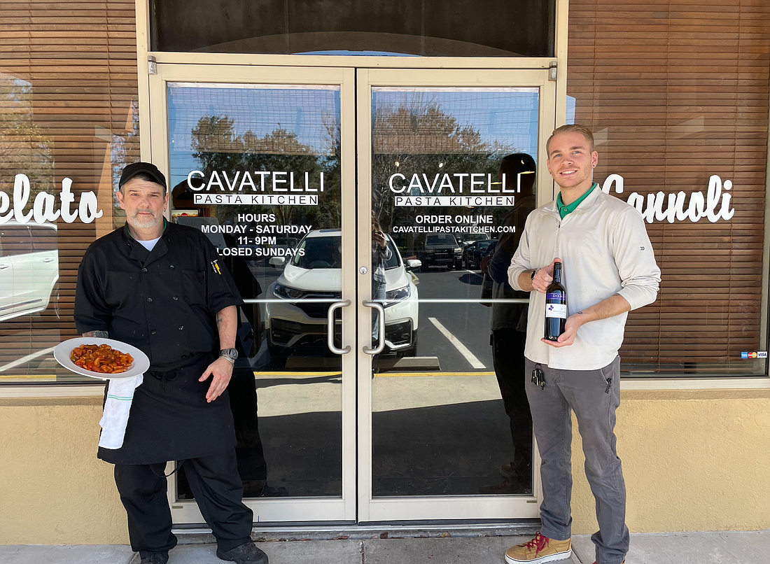 Cavatelli's Kitchen Manager Jeff Miller and General Manager Schuyler O'Brien. Photo by Abbie Pace
