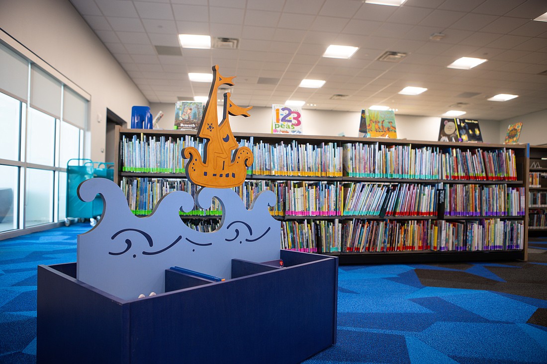 The new Lakewood Ranch Library features 45,000 items, including books, audiobooks, musical instruments and DVDs.
