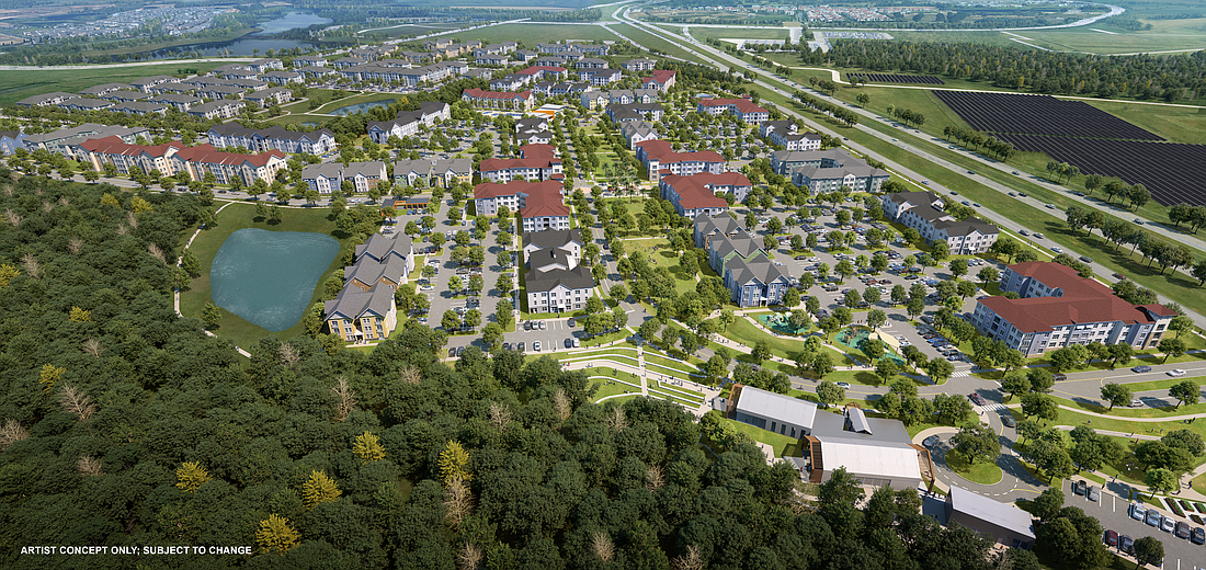 This rendering shows the new development planned to break ground this year on Hartzog Road.