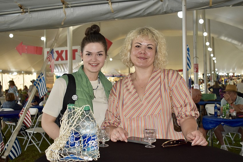 Abelena Andersone and Laura Avota are visiting from Latvia. They stopped by the Glendi to enjoy a taste of Europe.