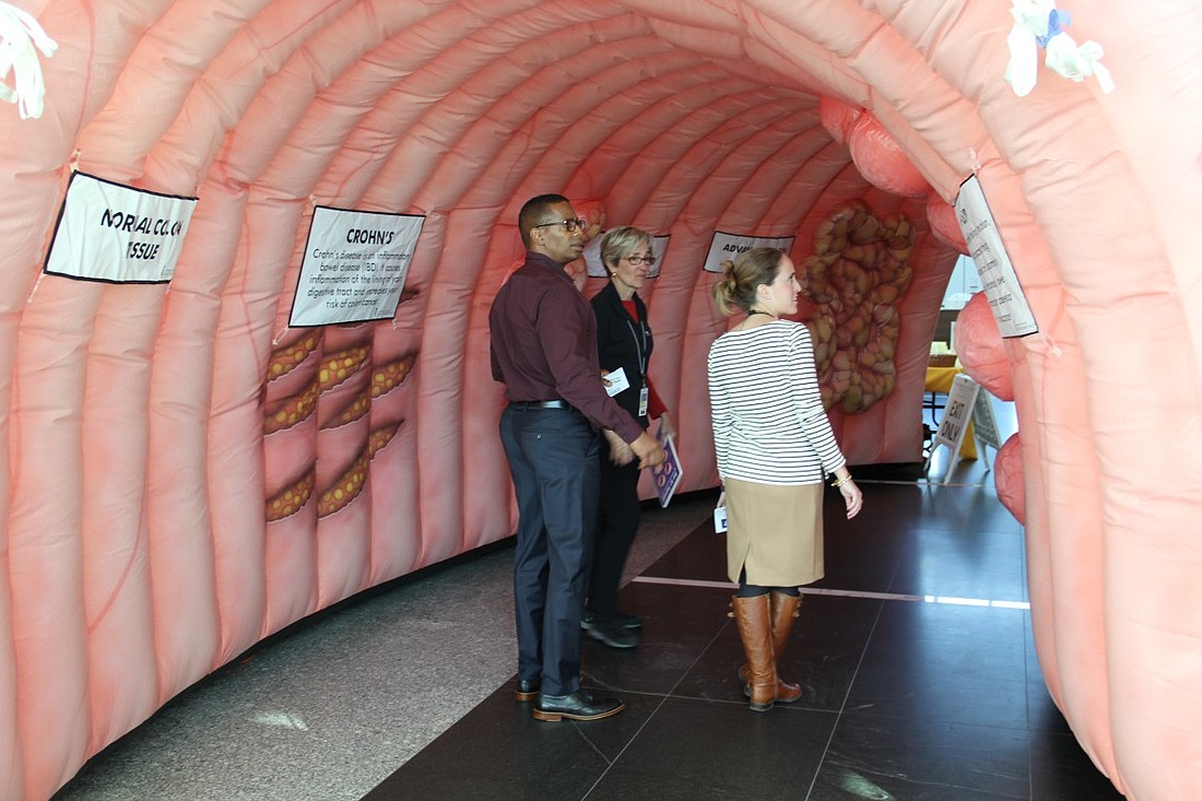 From hemorrhoids to colon cancer, this exhibit shows it all. Courtesy photo