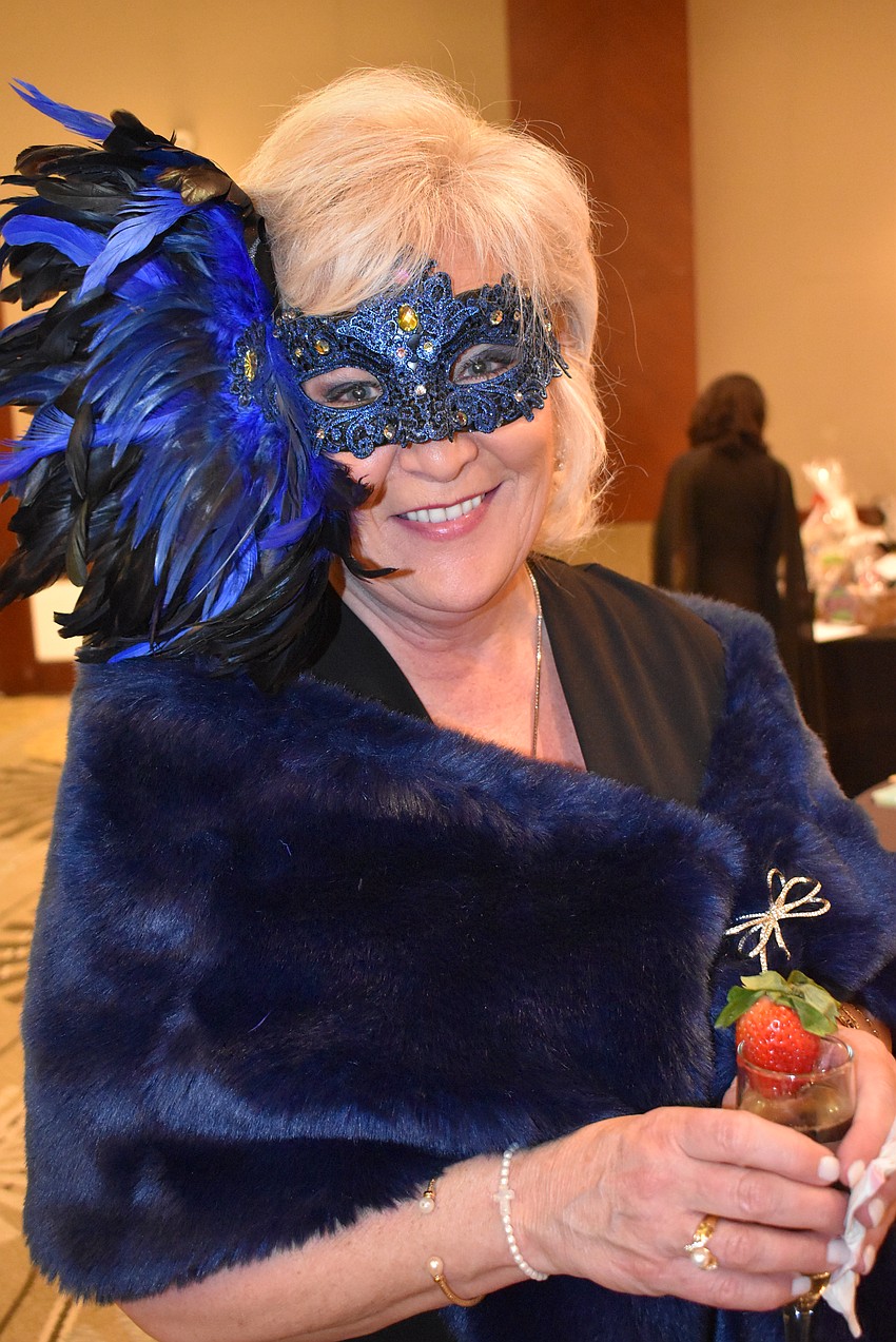 Maribeth Phillips, the CEO and president of Meals on Wheels Plus of Manatee, is dressed for the occasion.