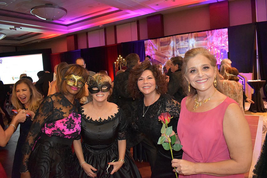 Sisters from Sisterhood for Good pack the dance floor during Phantom at the Hyatt Regency in Sarasota.