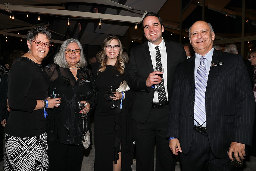 Pauline Parrish, Cathy Wilson, Kacie and Juan Escobar, and Gordon Greenfield