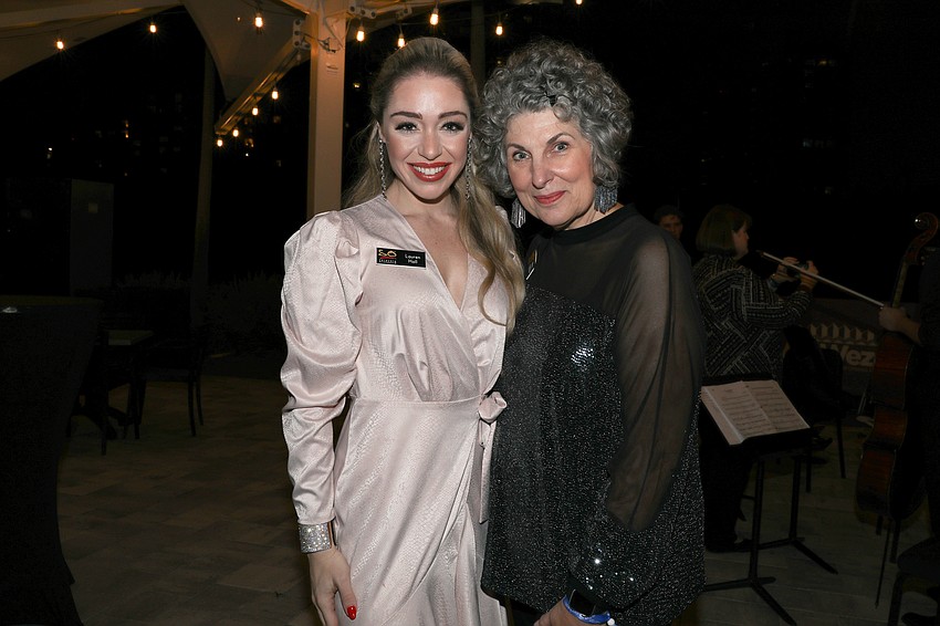 Lauren Hall with Mary Hoffman