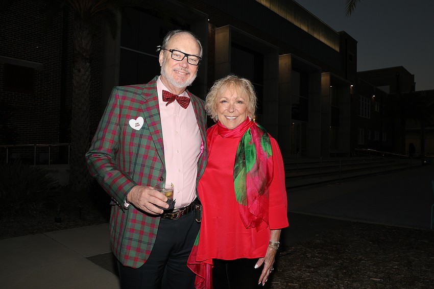 Museum Advisory Council member Tom Koski, and his wife, Sherry, enjoy Valentine's Day at the Sarasota Art Museum.