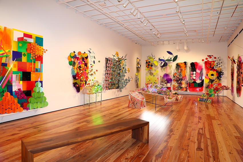 Guests were able to enjoy the current art installation at Sarasota Art Museum.