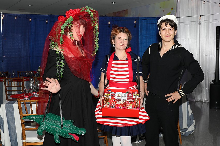 Ringling College's Model Coordinator Sarafina Murphy-Gibson with figure models Brandy King and Tony Nordyke