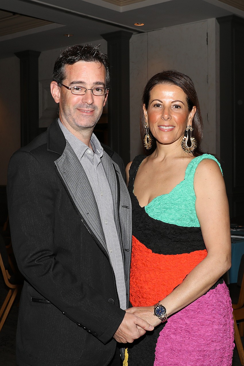 Jeffrey and Malika Apple attend the Climate Awards.