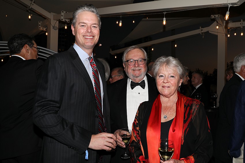 Phillip Lanham with Van and Joyce Carlisle