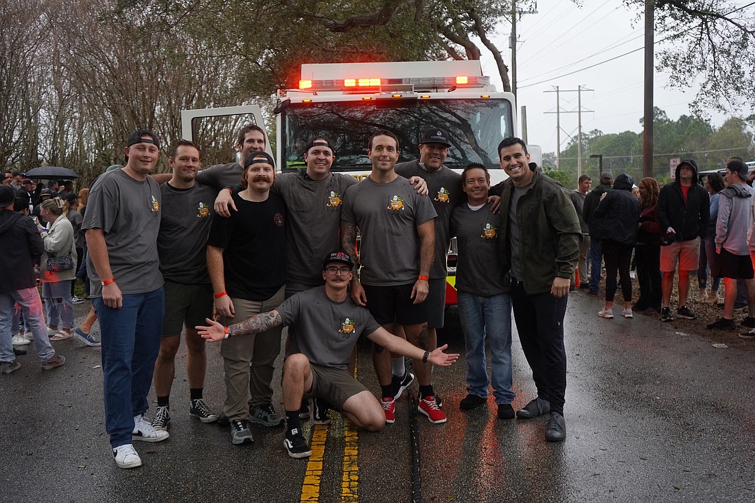 Ormond Beach firefighters won first place in the first Craig Morrisey Pumper Pull. Courtesy photo