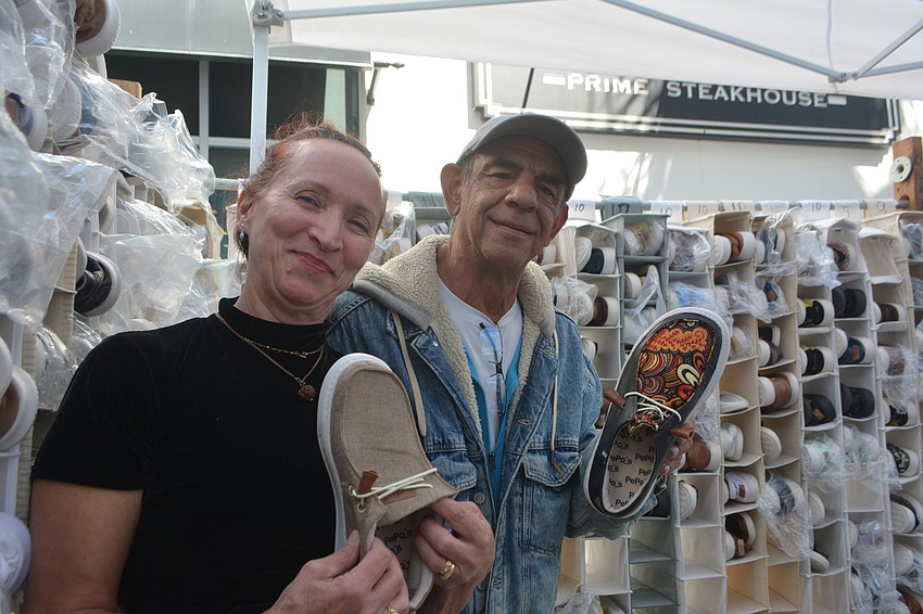 Gloria Rincon and Pepós Botero, founders of Pepós Shoes