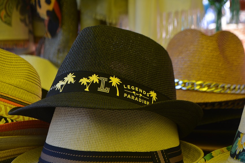Hats on display at the Beautiful Things tent