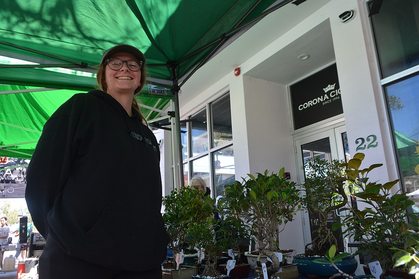 Bella Smith, manager of Lou's Bonsai