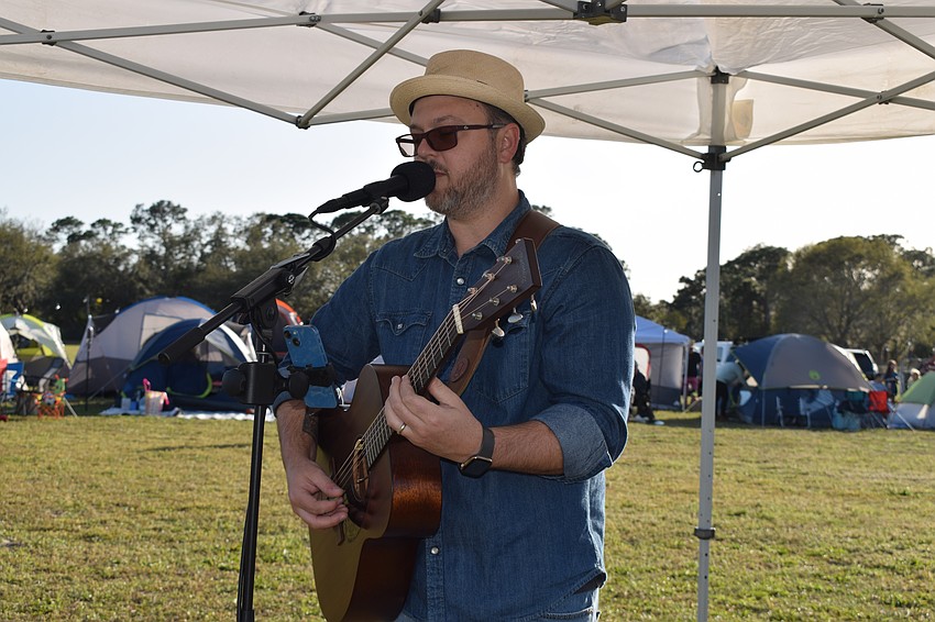 Justin Layman sings a song from Disney's 