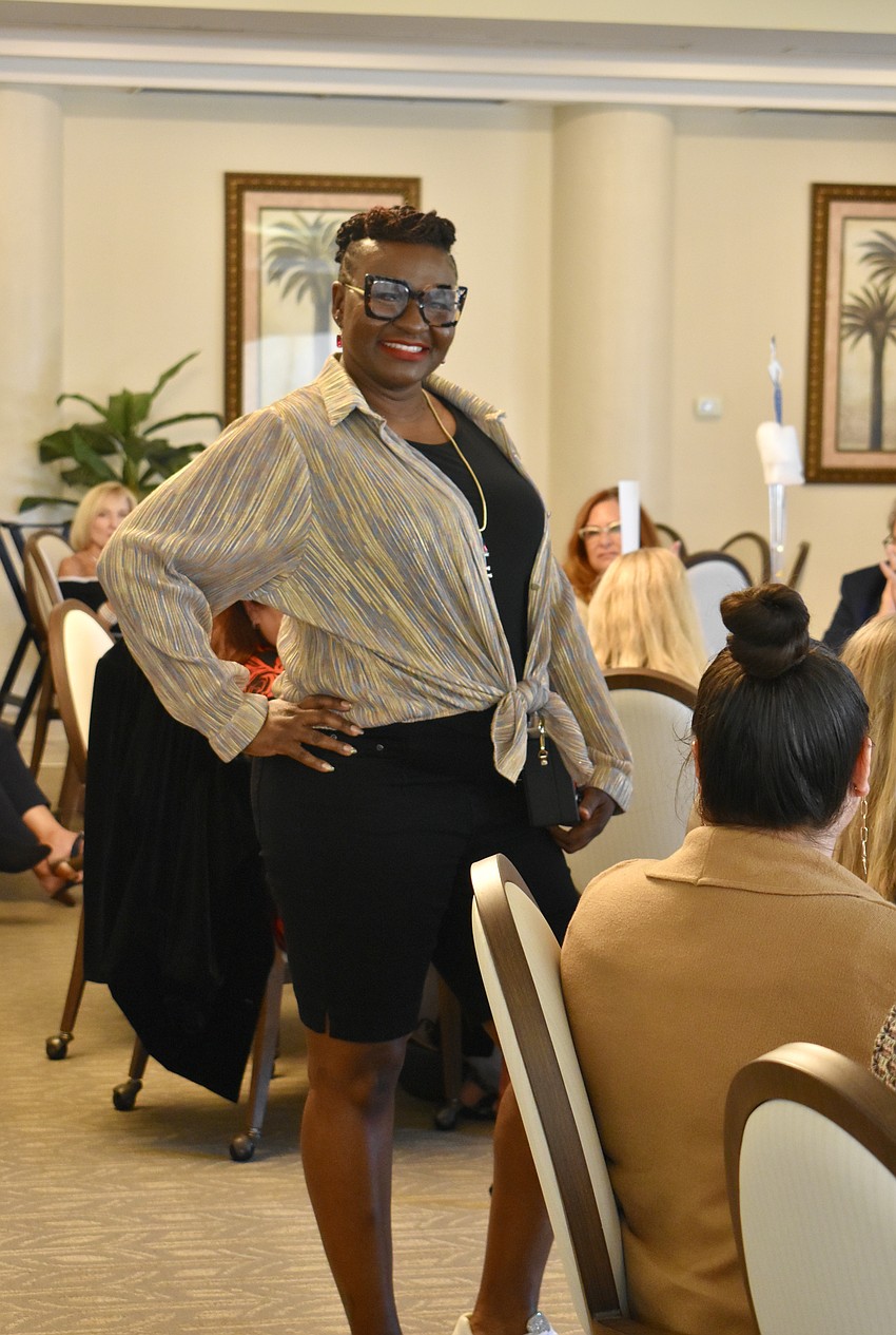 LaShawn'te Lee is modeling in the show and is also one of the scholarship recipients.