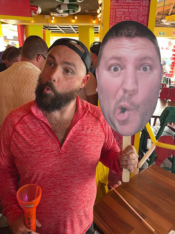 Nick Duval has plenty of fun bringing Chris McComas, the co-founder of MVP Sports and Social, along with him on his adventures around Cozumel.