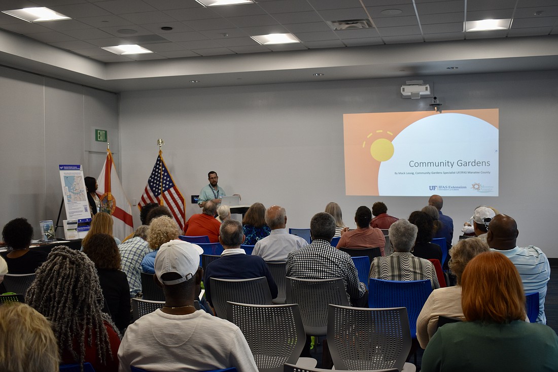 About 35 residents attend the Manatee County Neighborhood Summit at the Lakewood Ranch Library on Feb. 23.