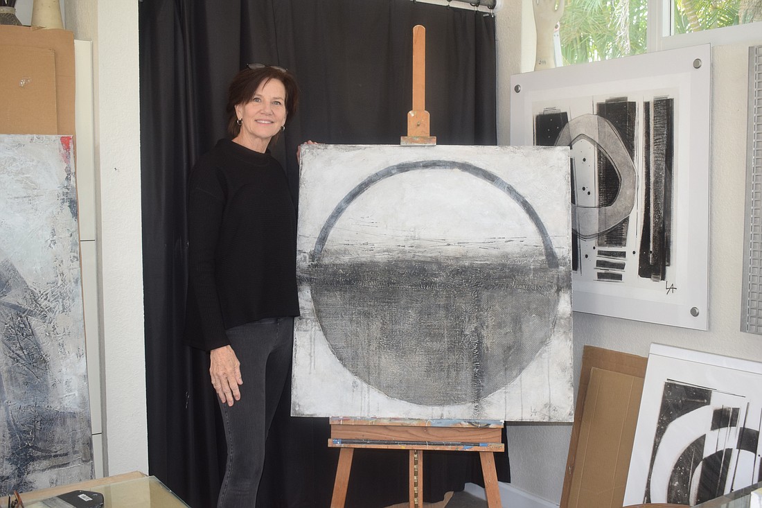 Lynn Armstrong Coffin will be showing her newest art collection "Full Circle" at the Arts Advocate Gallery in The Crossings at Siesta Key Mall every Saturday in March from 2 to 4 p.m.