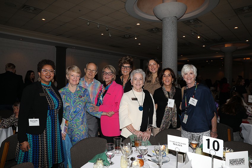 Dawnyelle Singleton, Carolyn and Bob Johnson, Barbara Zdravecky, Barbara Banks, Jan Chester, Lauren Stroman, Pam Brown and Clare Segall