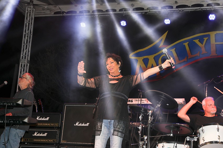 Karen Lally fronts for KJB and opened for headliner Molly Hatchet