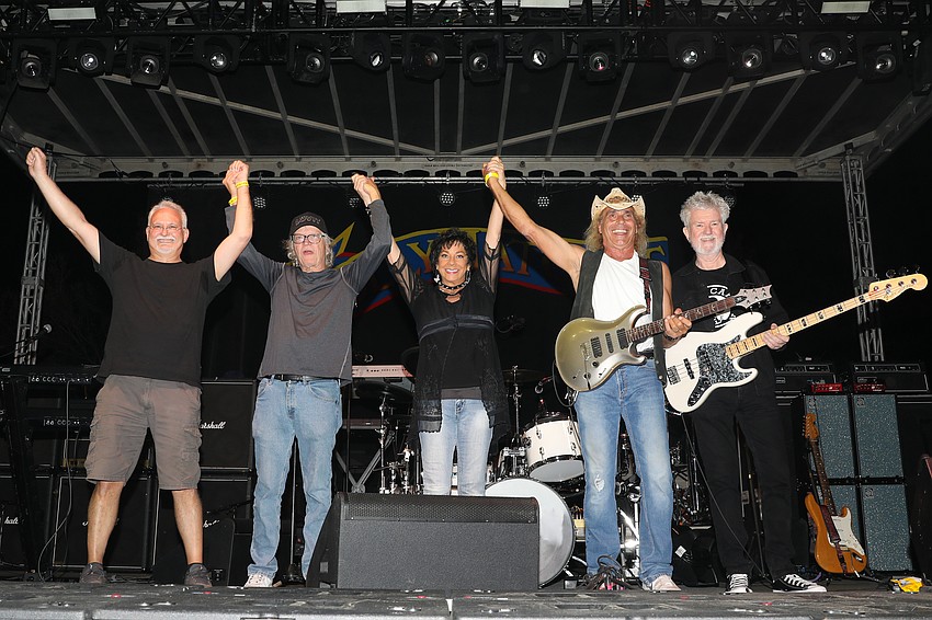 KJB members Thom Gallagher, Dave Toombs, Karen and Jimmy Lally and Joe Swierk