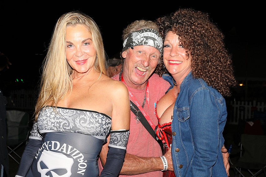 Carla Bright, Chopper Dave Williams and Stephanie Trowbridge